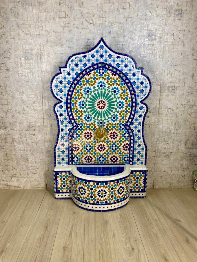 Moorish Special Artful Moroccan Mosaic Fountain