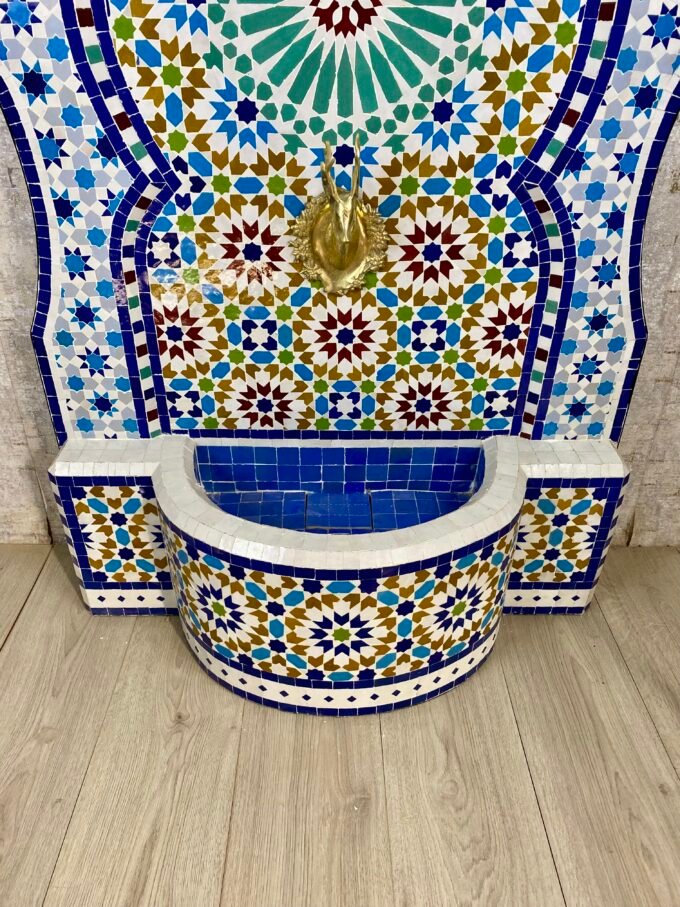Moorish Special Artful Moroccan Mosaic Fountain