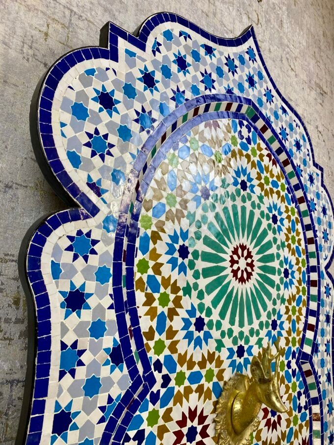 Moorish Special Artful Moroccan Mosaic Fountain