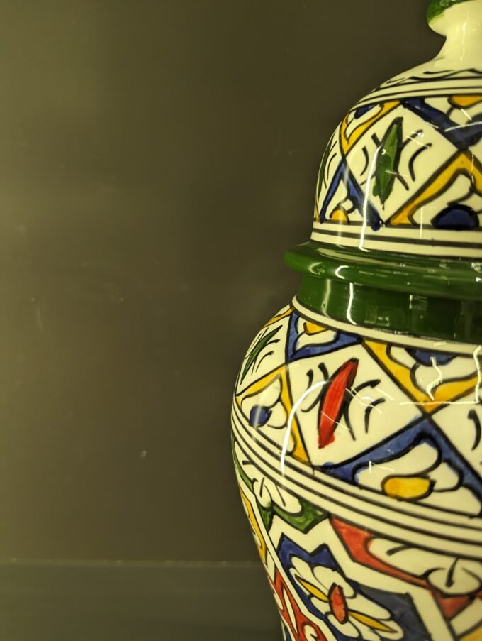 Elegance Hand-painted Moorish Traditional Jar