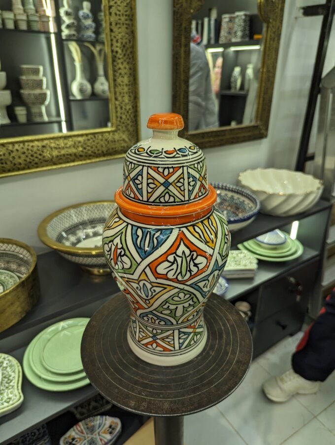 Luxury Hand-painted Moroccan Traditional Jar