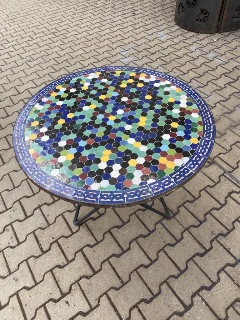 Handmade Moroccan Zellige Mosaic Table — MT0147