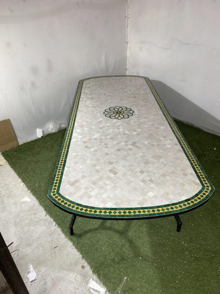 Handmade Moroccan Zellige Mosaic Table — MT0141