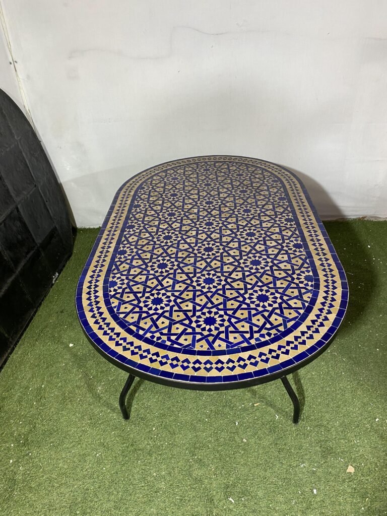 Handmade Moroccan Zellige Mosaic Table — MT0140