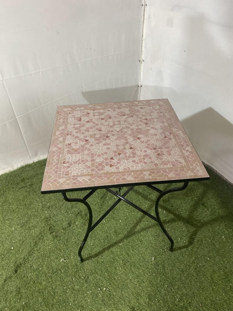 Handmade Moroccan Zellige Mosaic Table — MT0132