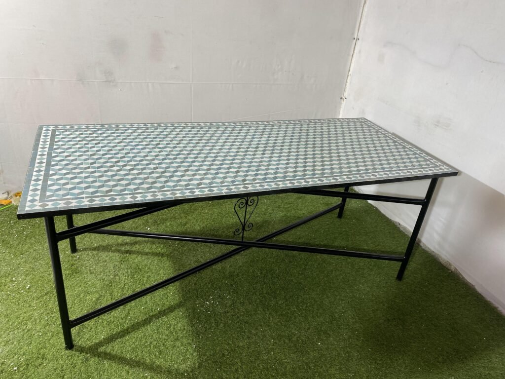 Handmade Moroccan Zellige Mosaic Table — MT0137