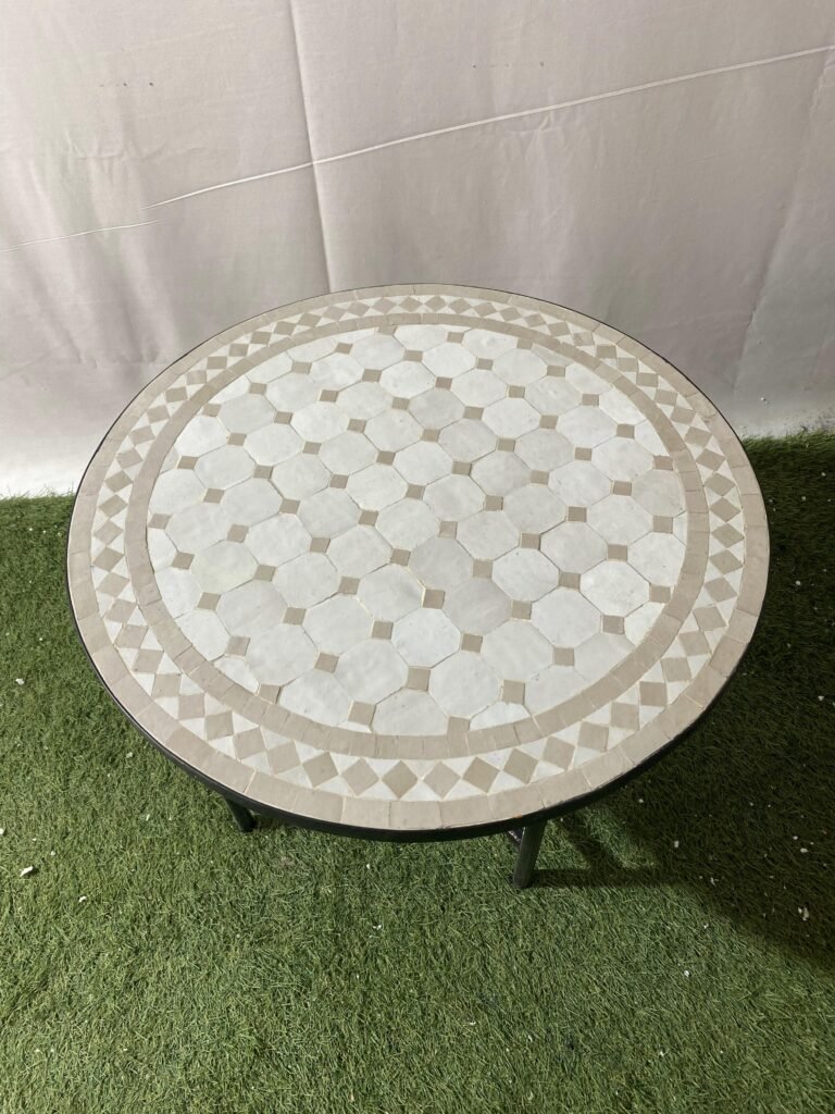 Handmade Moroccan Zellige Mosaic Table — MT0130