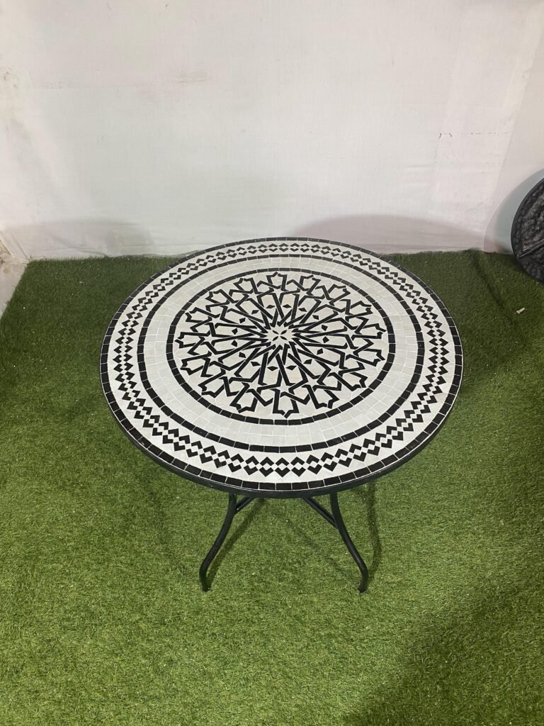Handmade Moroccan Zellige Mosaic Table — MT0073