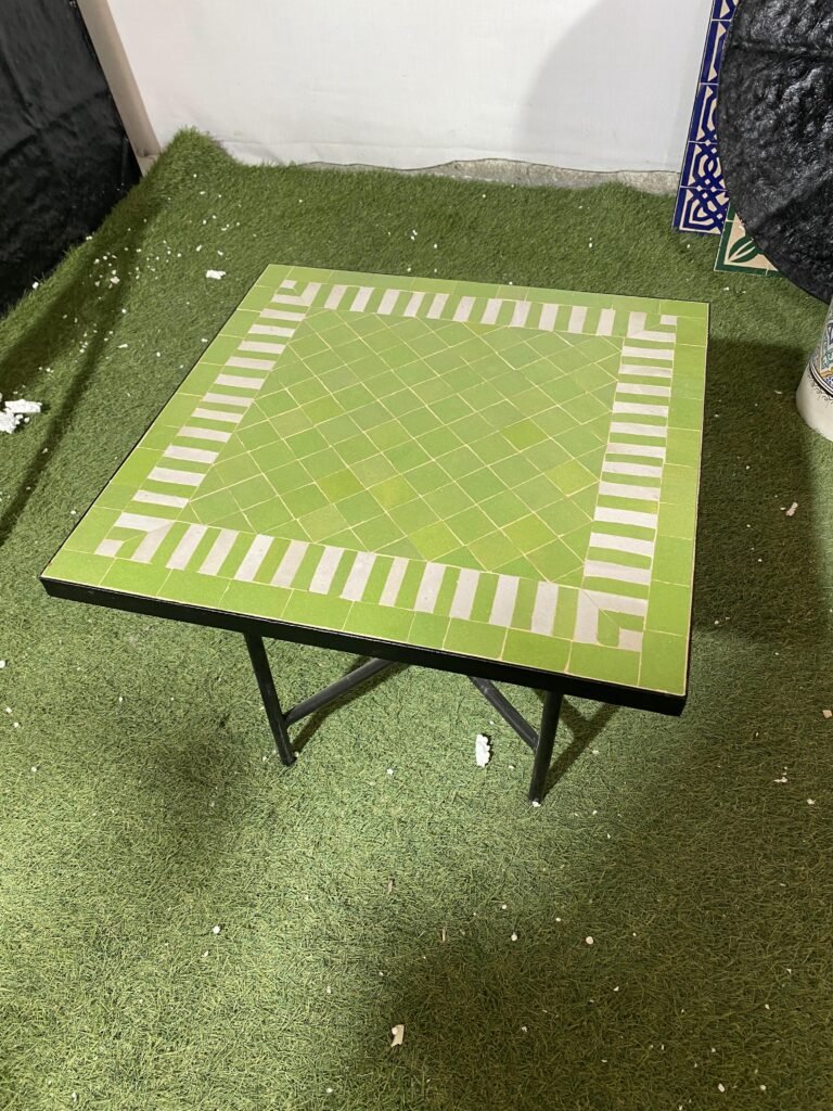 Handmade Moroccan Zellige Mosaic Table — MT0072