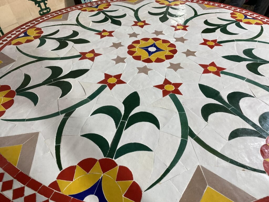 Handmade Moroccan Zellige Mosaic Table — MT0071