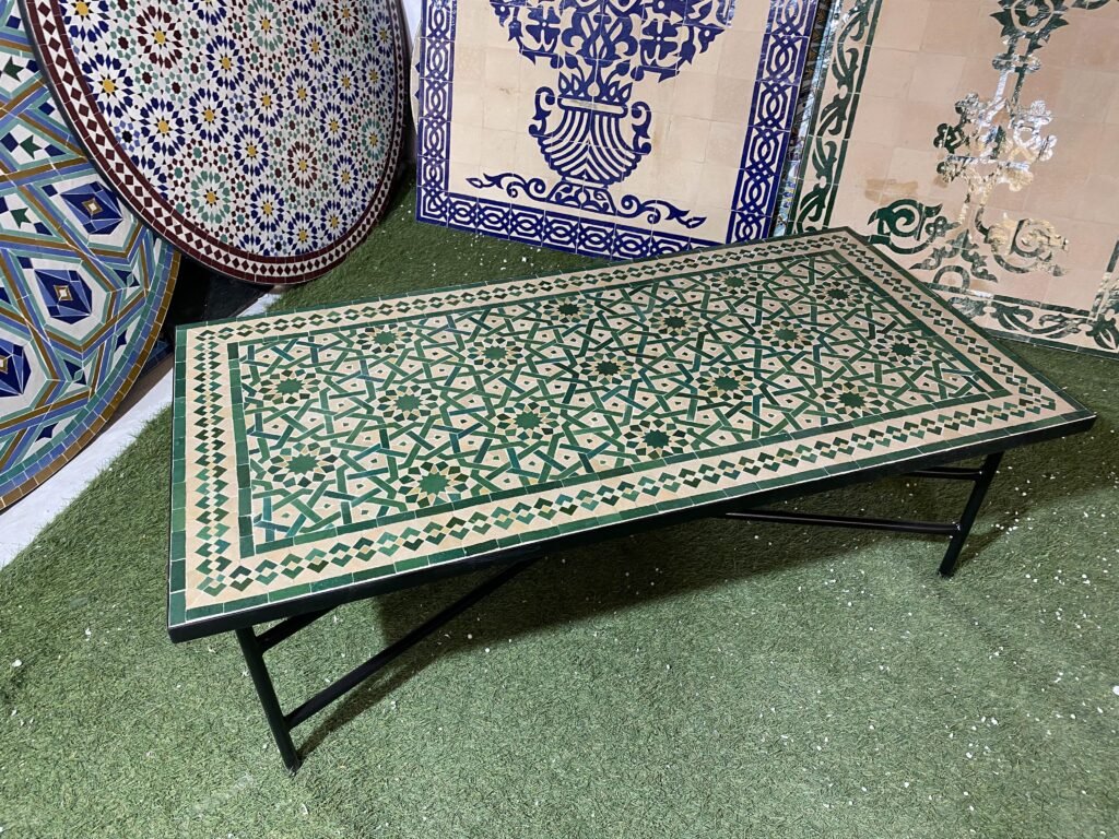 Handmade Moroccan Zellige Mosaic Table — MT0156