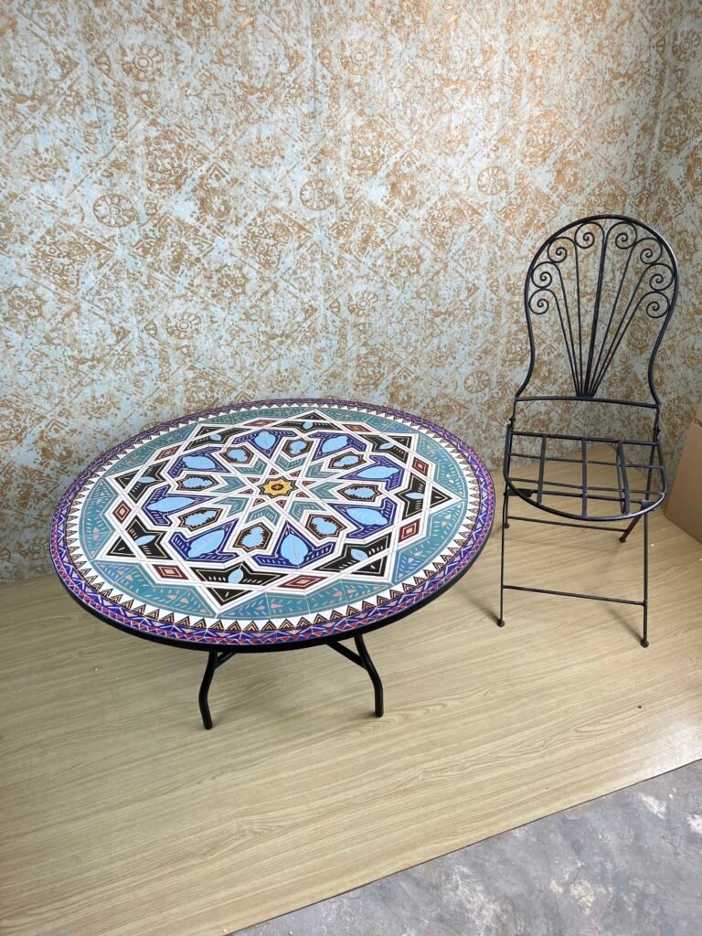 Handmade Moroccan Zellige Mosaic Table — MT0076