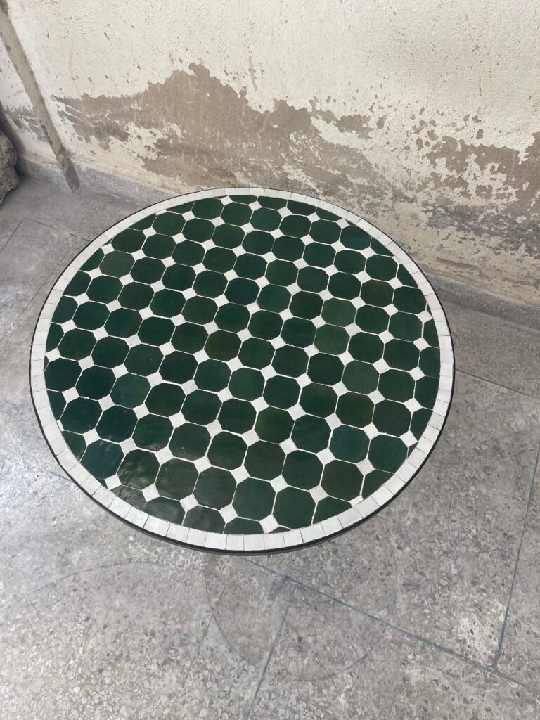 Handmade Moroccan Zellige Mosaic Table — MT0169