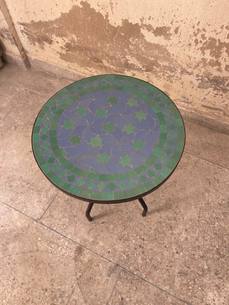 Handmade Moroccan Zellige Mosaic Table — MT0168