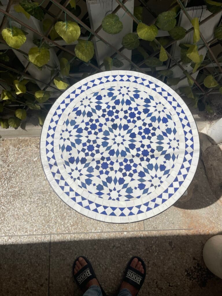 Handmade Moroccan Zellige Mosaic Table — MT0167