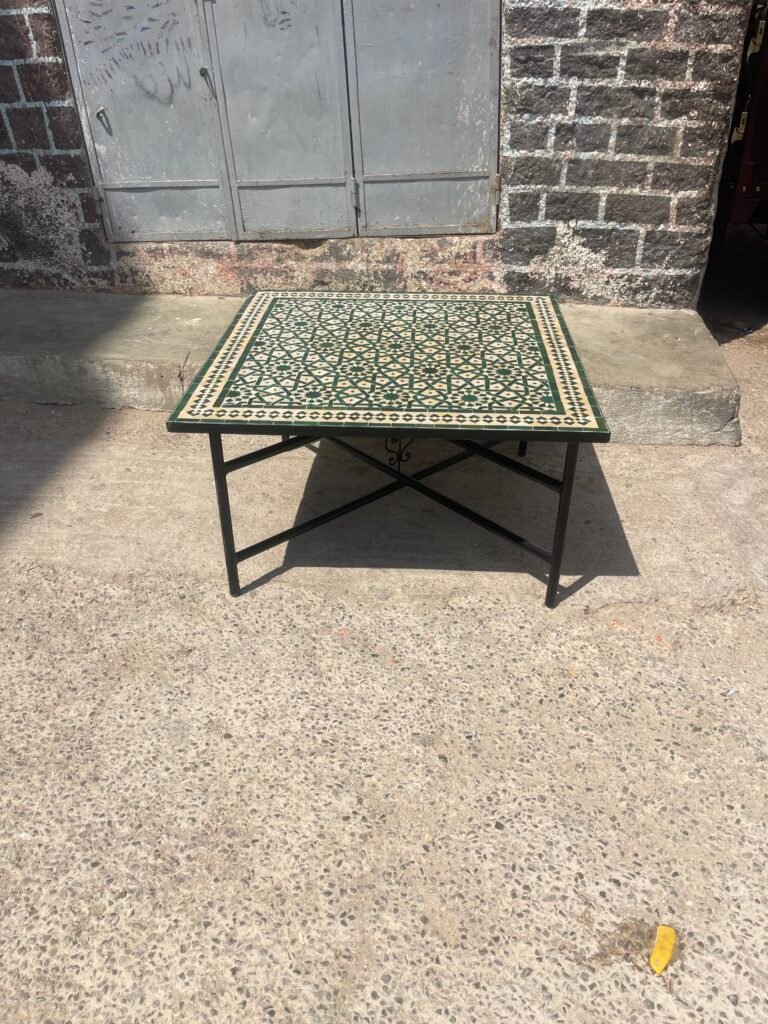 Handmade Moroccan Zellige Mosaic Table — MT0163