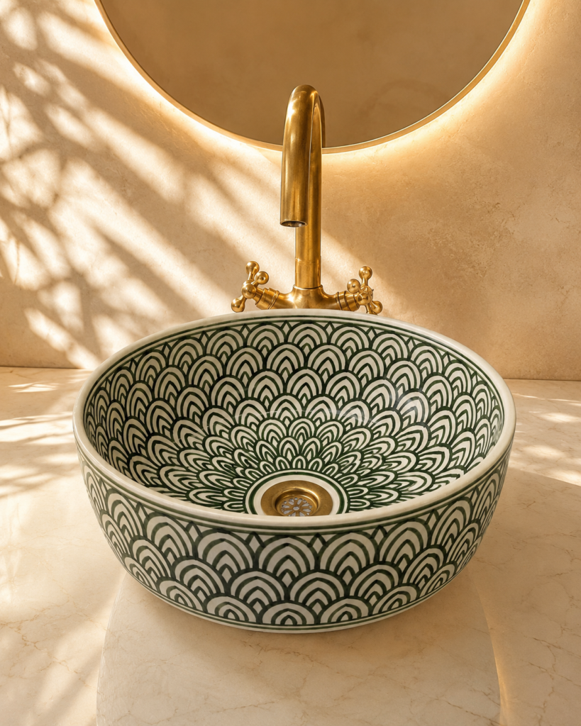 Handmade Moroccan Ceramic Basin