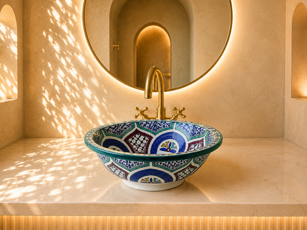 Handmade Moroccan Ceramic Basin