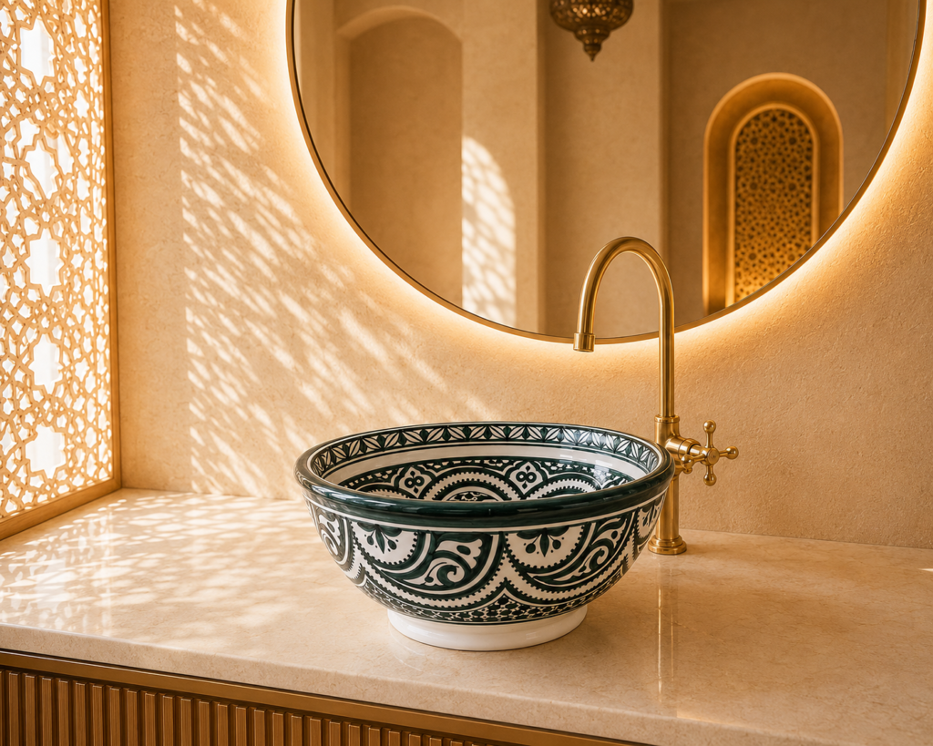 Handmade Moroccan Ceramic Basin