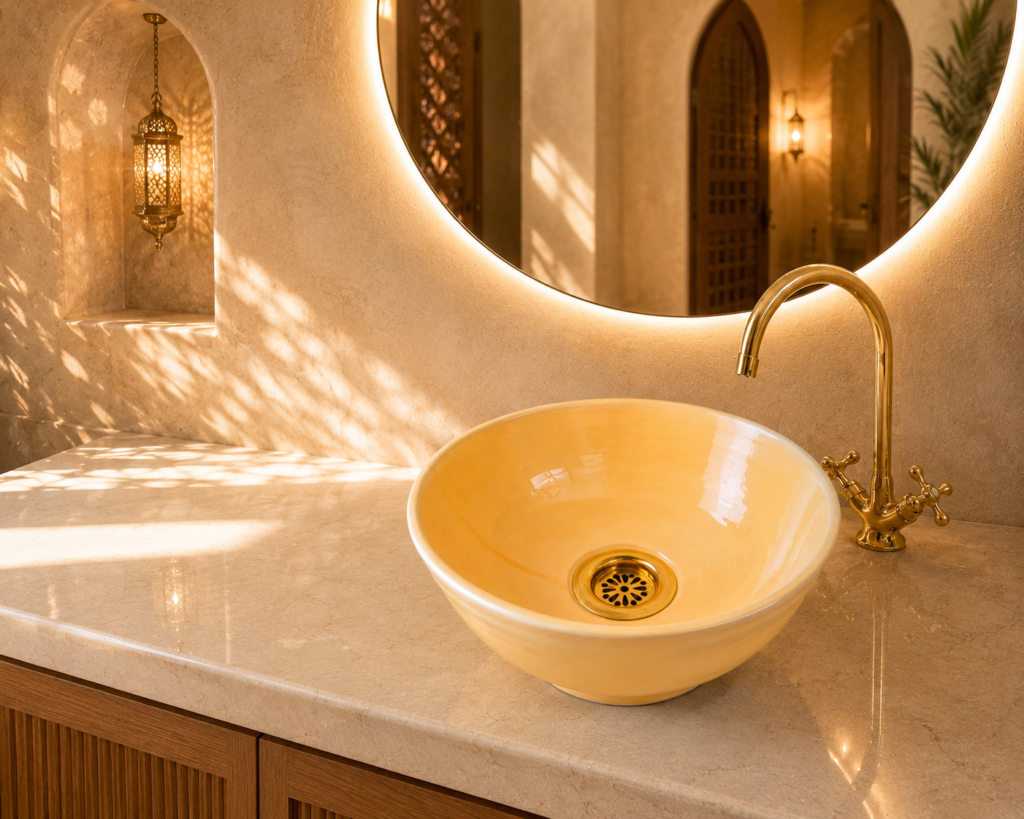 Handmade Moroccan Ceramic Basin