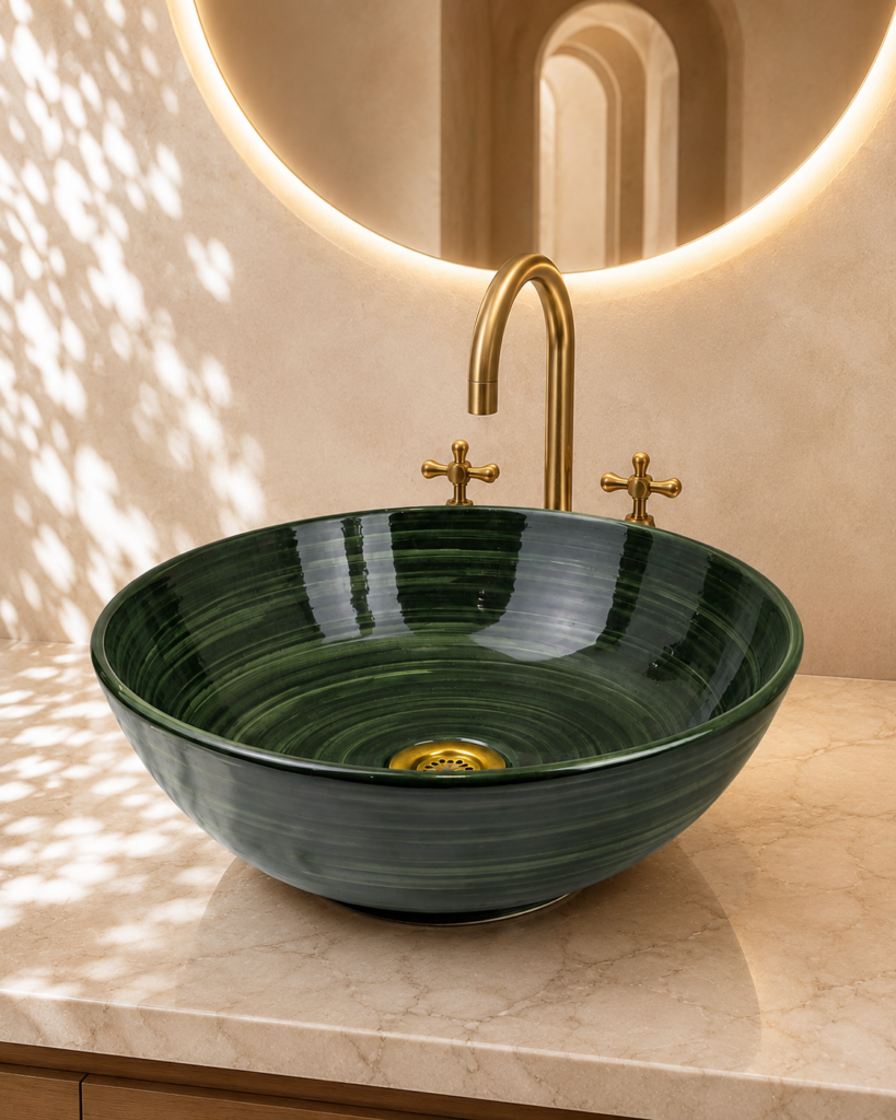 Handmade Moroccan Ceramic Basin