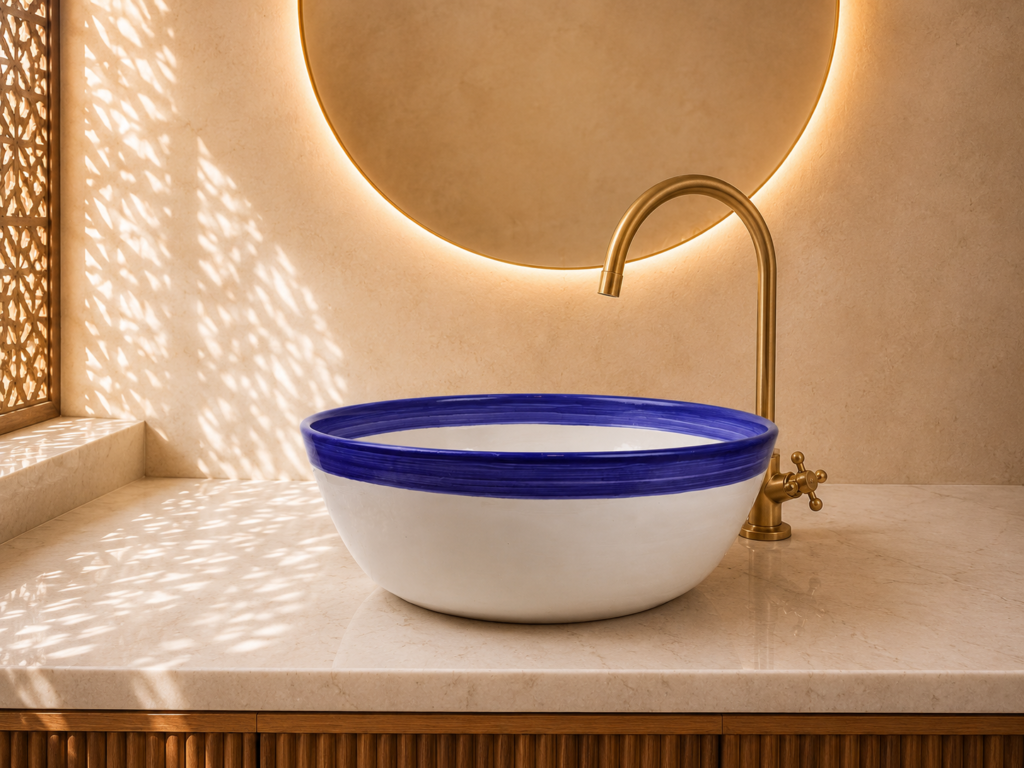 Handmade Moroccan Ceramic Basin