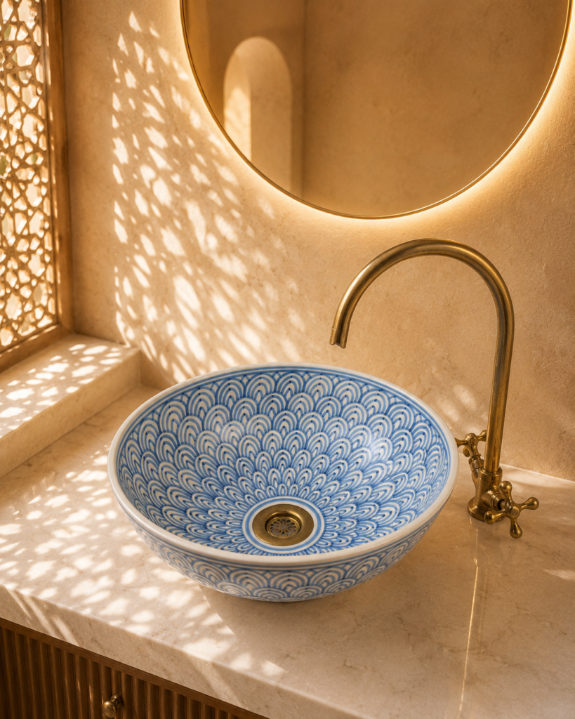 Handmade Moroccan Ceramic Basin
