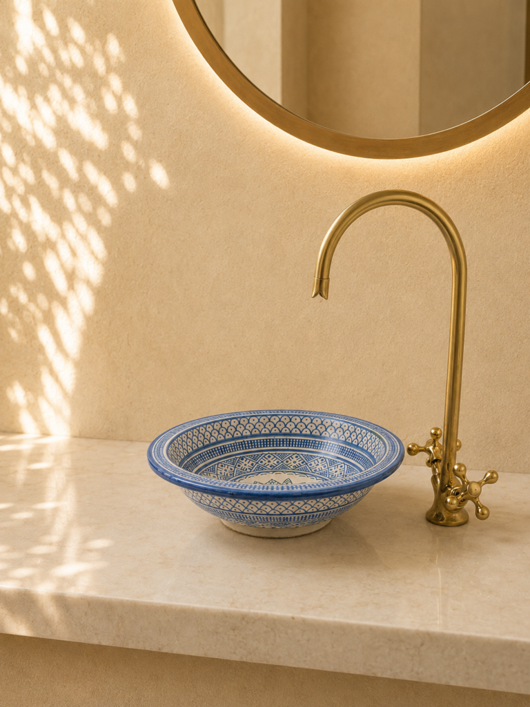 Handmade Moroccan Ceramic Basin