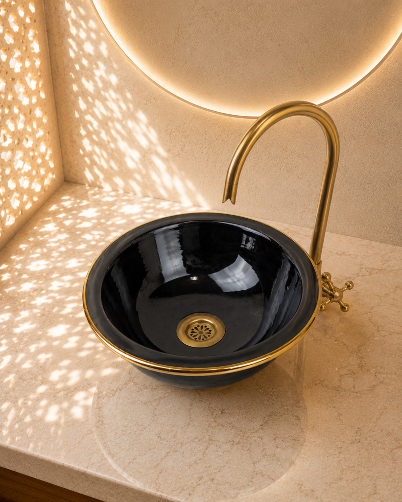 Handmade Moroccan Ceramic Basin
