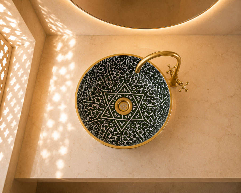 Handmade Moroccan Ceramic Basin