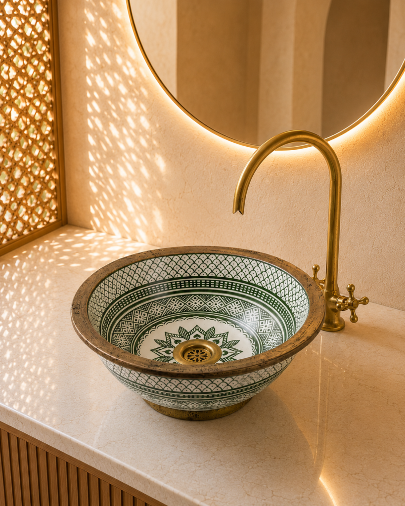 Handmade Moroccan Ceramic Basin