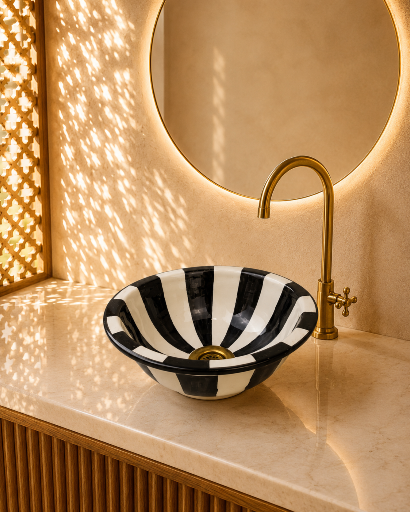 Handmade Moroccan Ceramic Basin