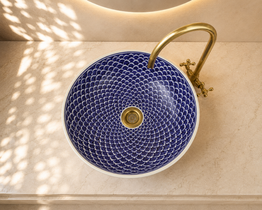 Handmade Moroccan Ceramic Basin