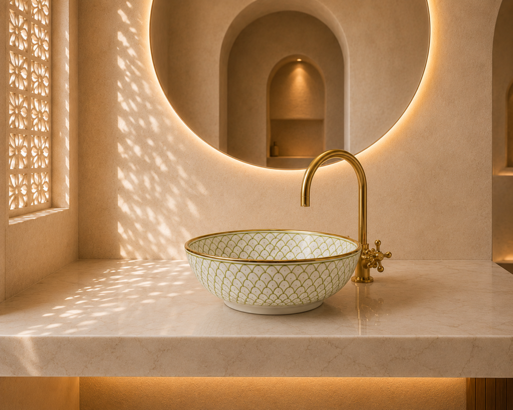Handmade Moroccan Ceramic Basin