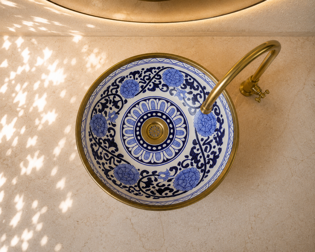 Handmade Moroccan Ceramic Basin