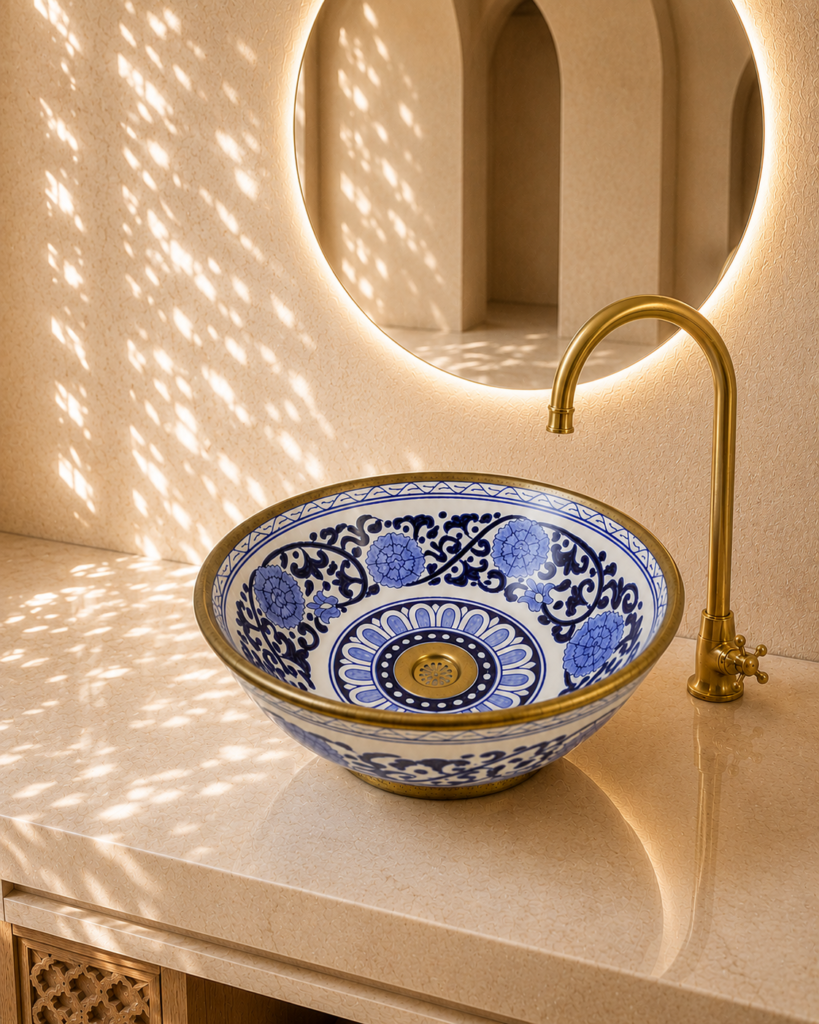 Handmade Moroccan Ceramic Basin