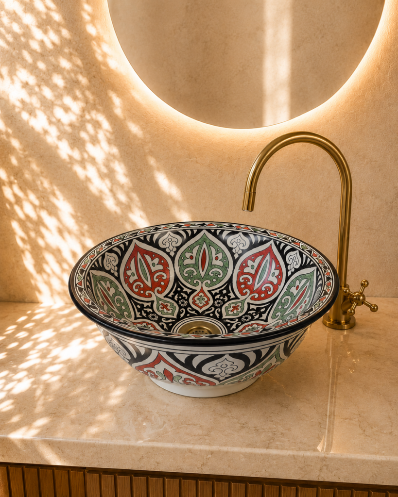Handmade Moroccan Ceramic Basin