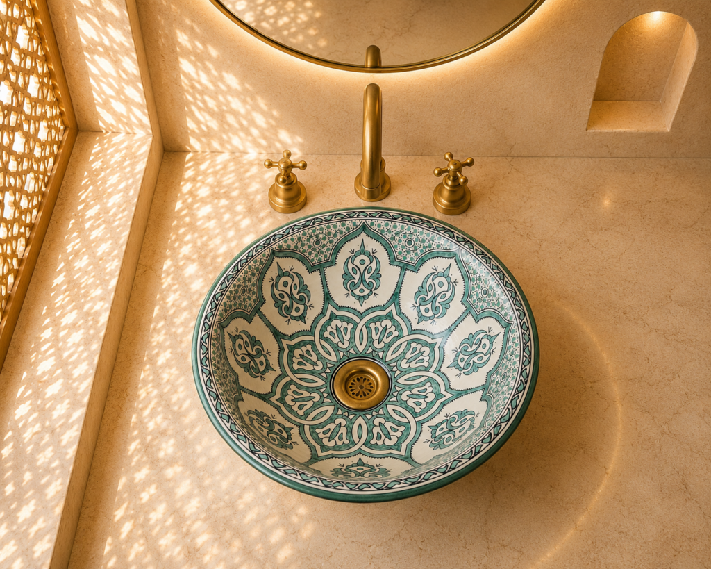 Handmade Moroccan Ceramic Basin
