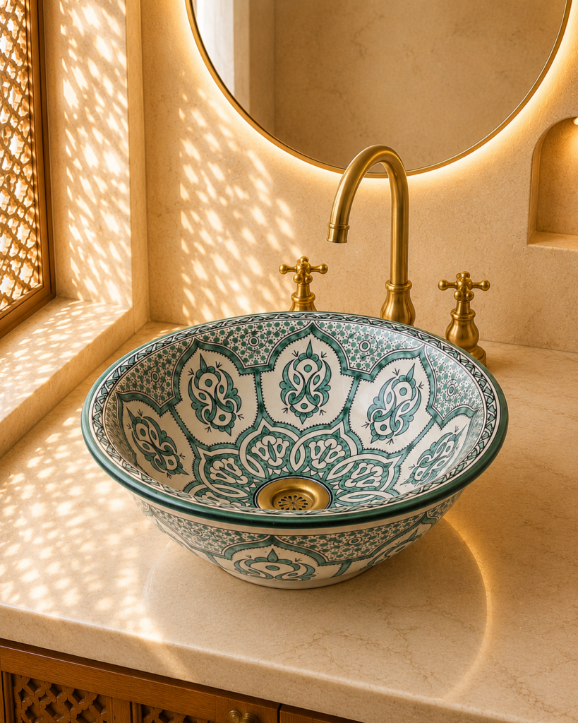 Handmade Moroccan Ceramic Basin