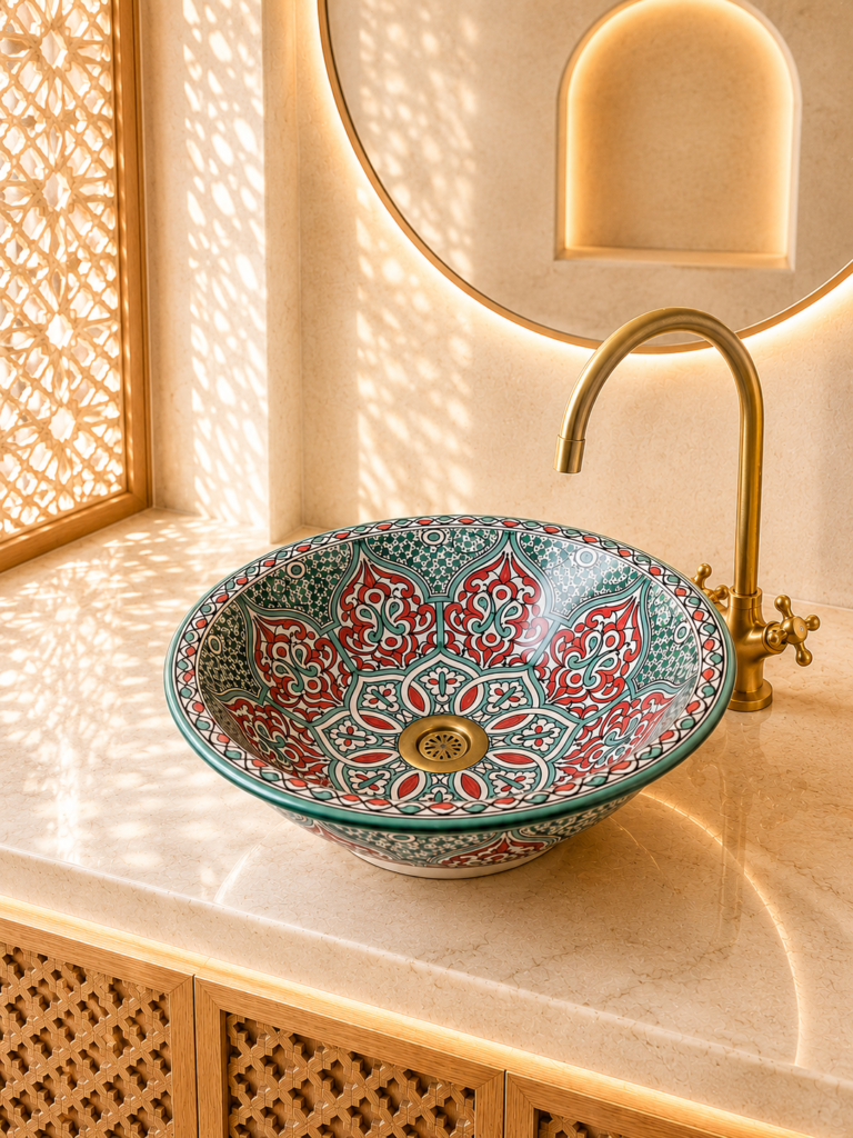 Handmade Moroccan Ceramic Basin