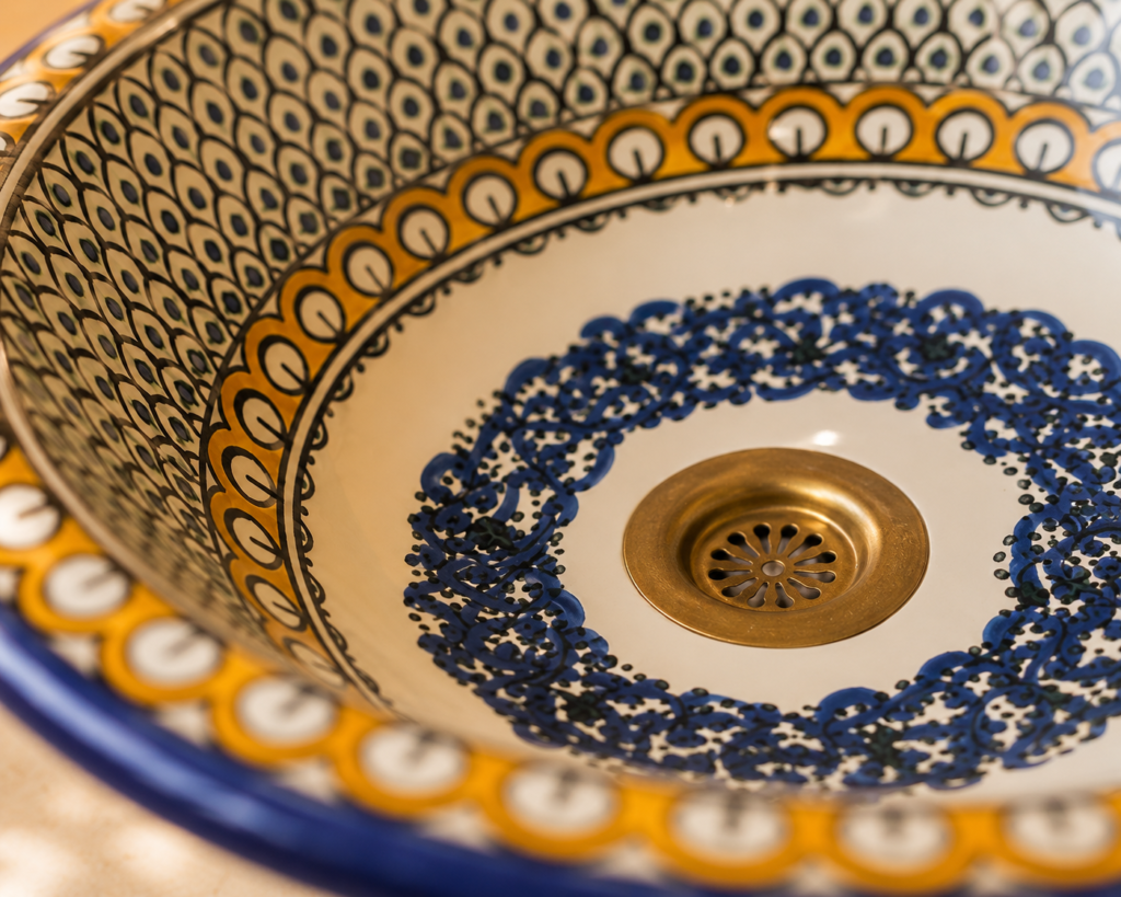 Handmade Moroccan Ceramic Basin