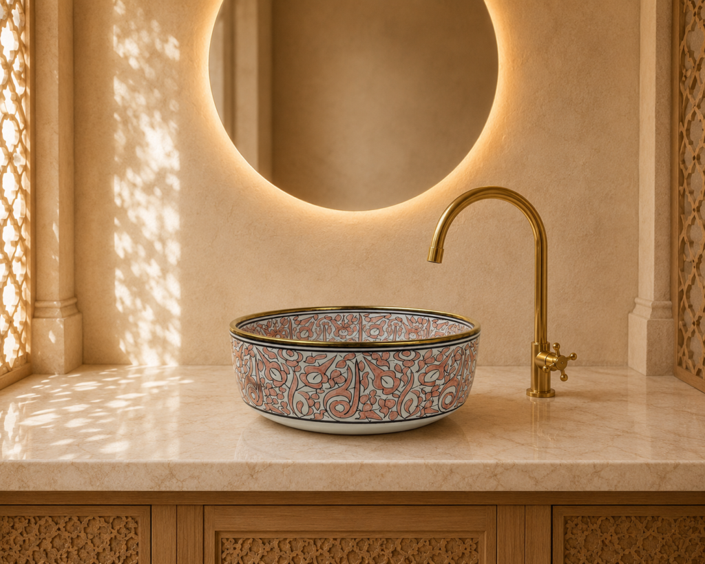 Handmade Moroccan Ceramic Basin
