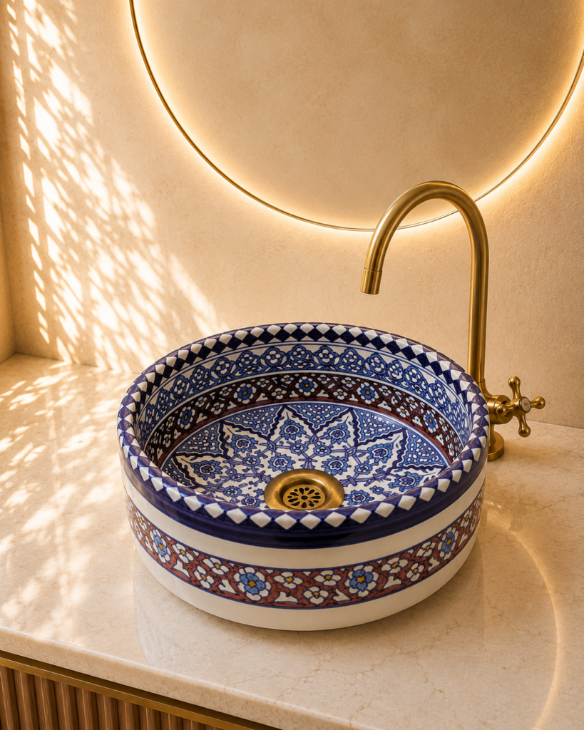 Handmade Moroccan Ceramic Basin
