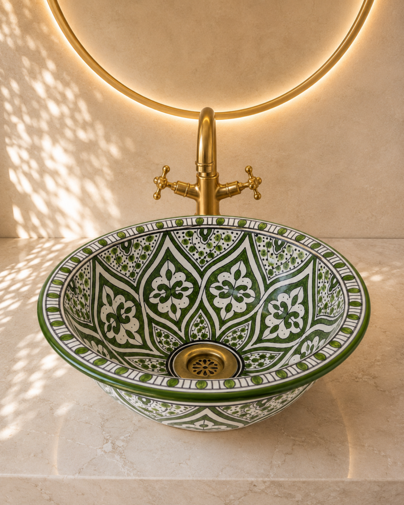 Handmade Moroccan Ceramic Basin