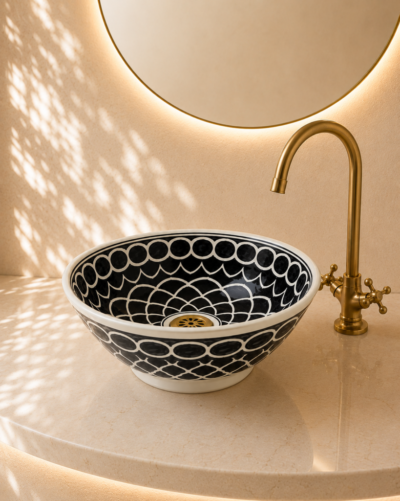 Handmade Moroccan Ceramic Basin