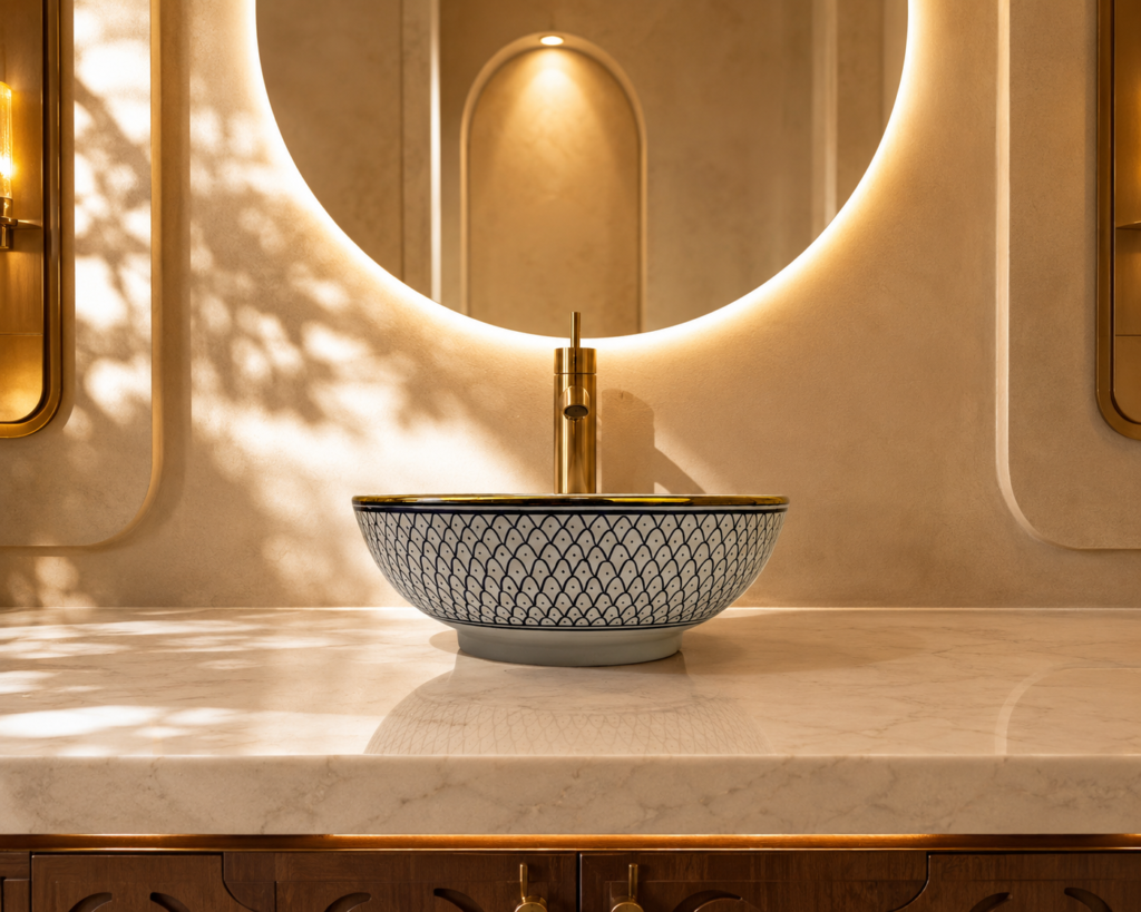 Handmade Moroccan Ceramic Basin