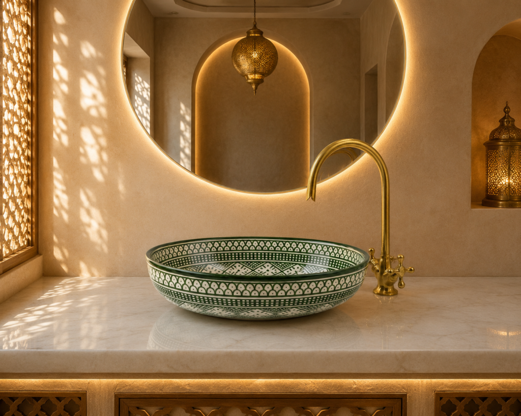 Handmade Moroccan Ceramic Basin