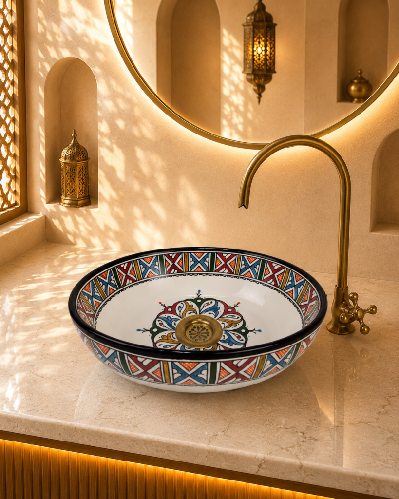 Handmade Moroccan Ceramic Basin