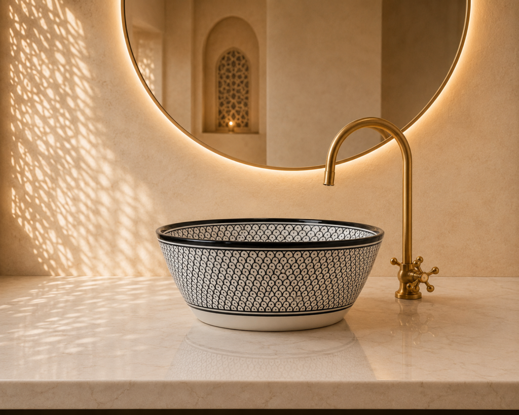 Handmade Moroccan Ceramic Basin