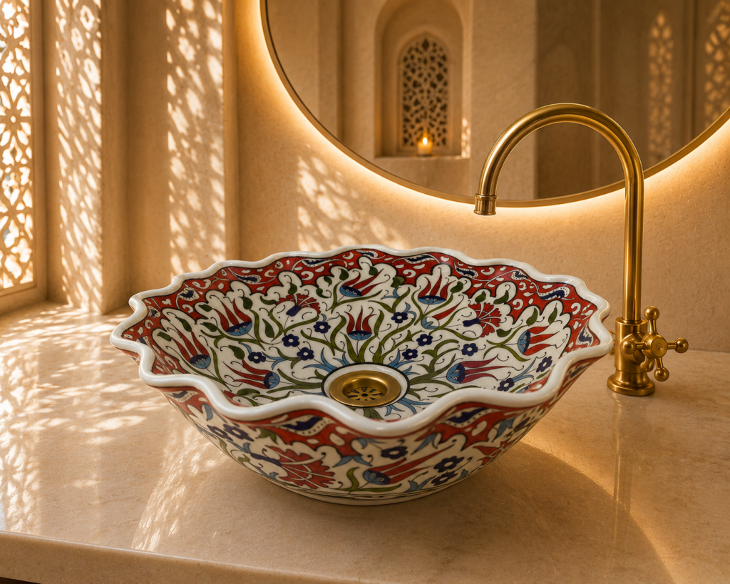 Handmade Moroccan Ceramic Basin